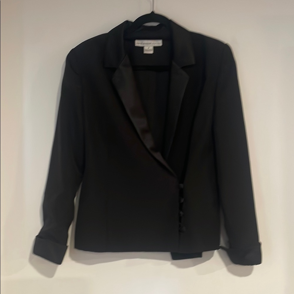 David Warren Elegant Black Blazer Sz 8